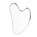 Non-porous stainless steel gua sha, heart-shaped facial massage tool